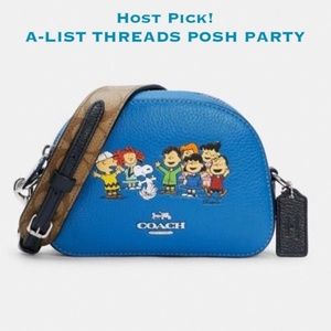 NWT Coach X Peanuts Crossbody Serena Satchel